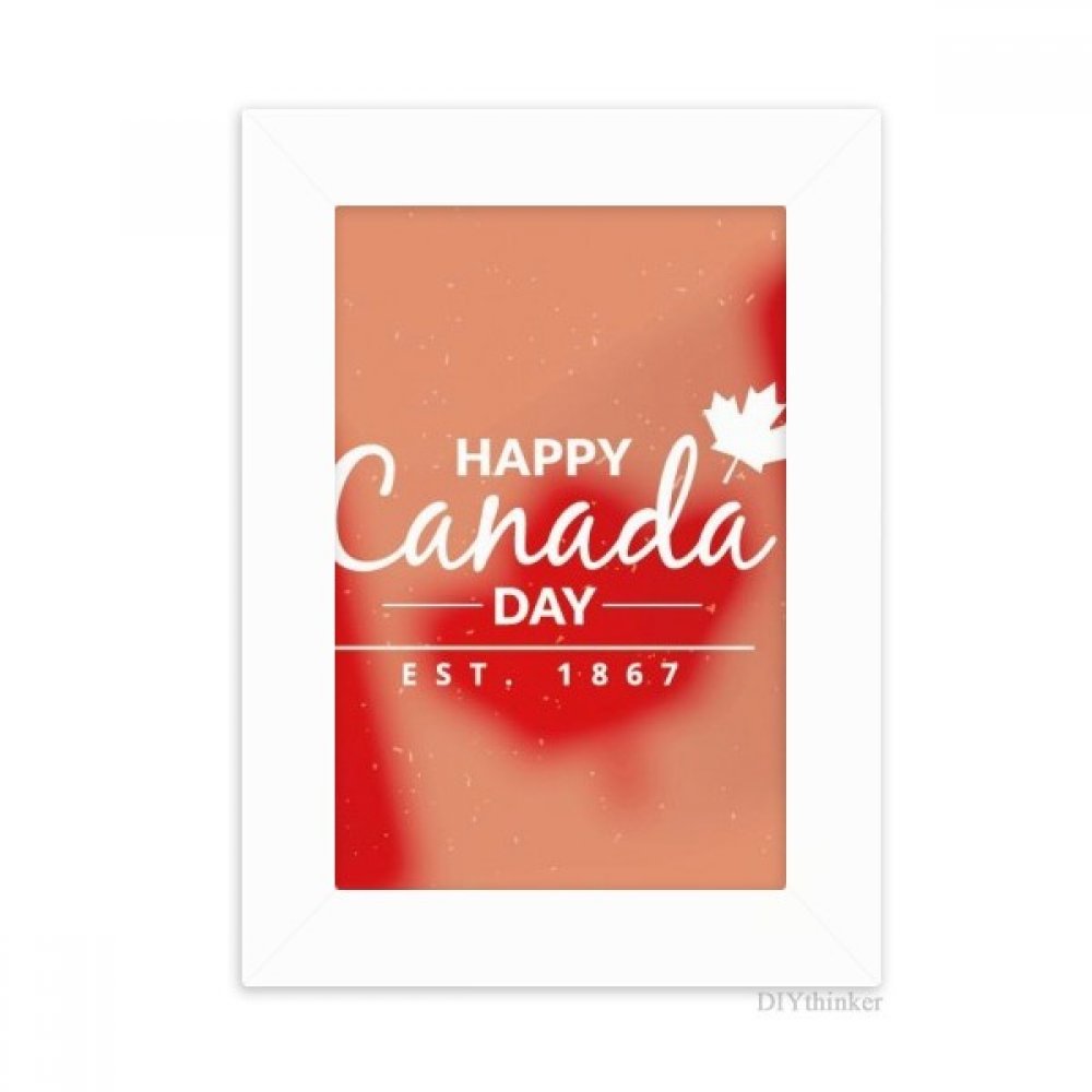 Peinture blanc art et cadre photo 4 juillet multicolore pour souvenirs 5X7 pouces