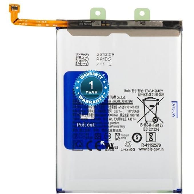 Image of Original EB-BA156ABY Battery for Samsung A15 5000mAh Battery with 1 Year Warranty**(SEPHN30)