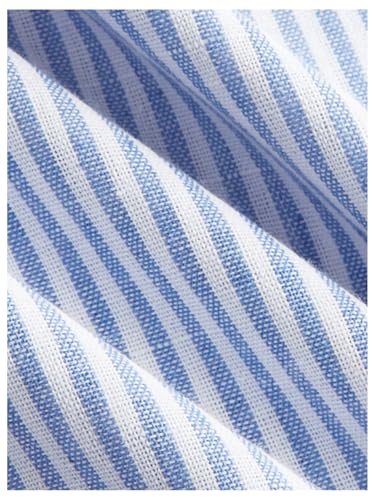 Verdusa Women's Lace Striped Pants Causal Workout Straight Leg Loose Trousers4