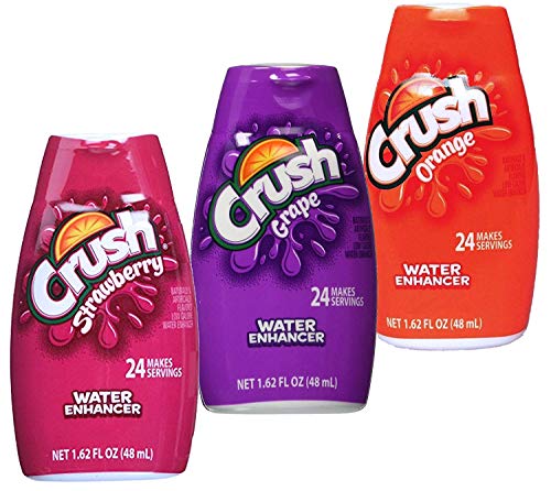 Crush, Liquid Water Enhancer, (Grape, Strawberry & Orange) Variety Pack, 1.62oz Container (Pack of 3) image 3