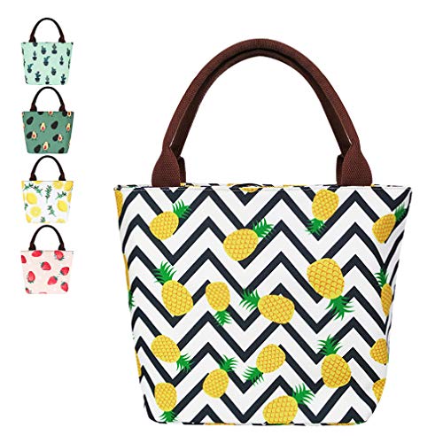 Pineapple Lunch Bag for Women Insulated Lunchbox Cooler Bag Lunch Tote Bag
