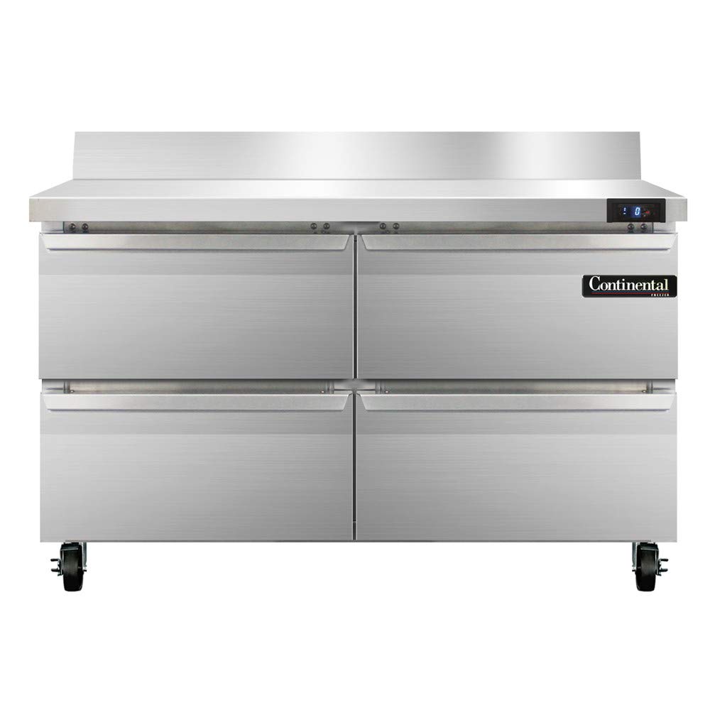 Continental Refrigerator Two Section Work Top Freezer 48"W by Value Line – Model SWF48-BS-D