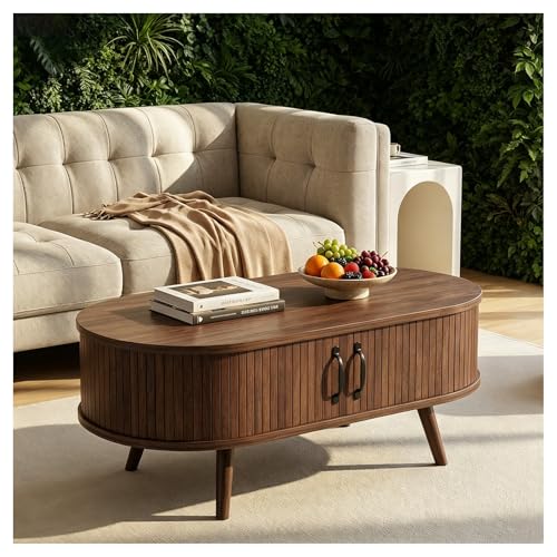 Table basse avec rangement pour optimiser l'espace de votre salon