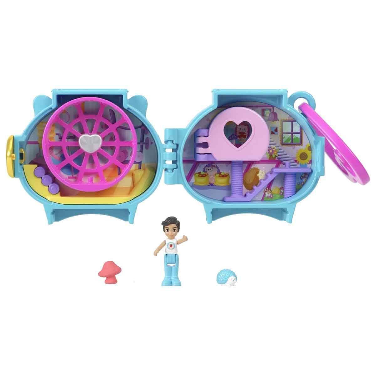 Polly Pocket Collectible Hedgehog Pet Compact Playset for Girls Ages 4 and Up