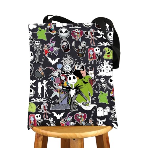 JNIAP J & S Tote Bag Zero Dog Gifts Horror Monster Gifts Horror Movie Shoulder Bag