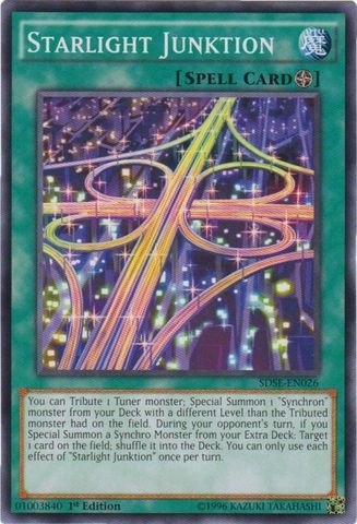 starlight cards yugioh Amazon.com: YU-GI-OH! - Starlight Junktion (SDSE-EN026) - Structure Deck:  Synchron Extreme - 1st Edition