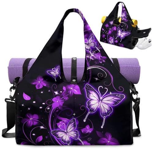 Sac de yoga pour femme fini le tapis encombrant avec rangement chaussures Pilates