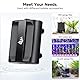AQQA Aquarium Luftpumpe,Einstellbar Aquarium Sauerstoffpumpe mit 2 Luftauslässen,5W Ultra Leise Aquariums Luftpumpe mit komplett Zubehör,bis zu 800L