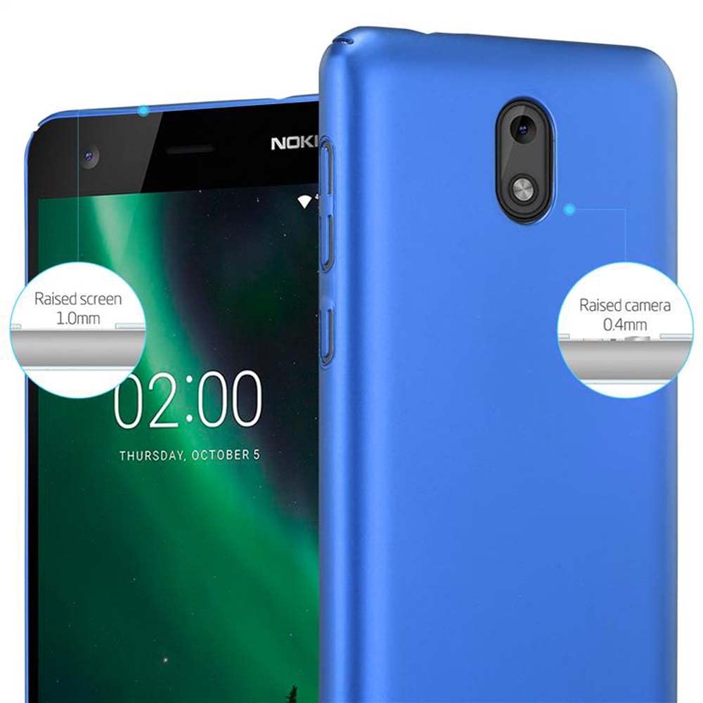 CADORABO Custodia Compatibile Con Nokia 1 2017 In Argento Metallo
