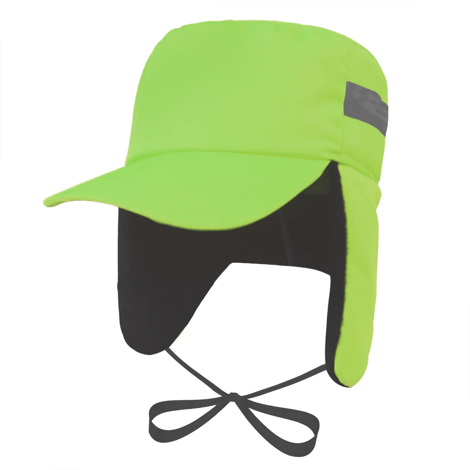 JINTNReflective Warm Trapper Hat Workwear Trooper Hat Russian Cotton Hats Winter Plush Thickened Earflaps Aviator Trooper Hunting Hat Worker Skiing Hat Green