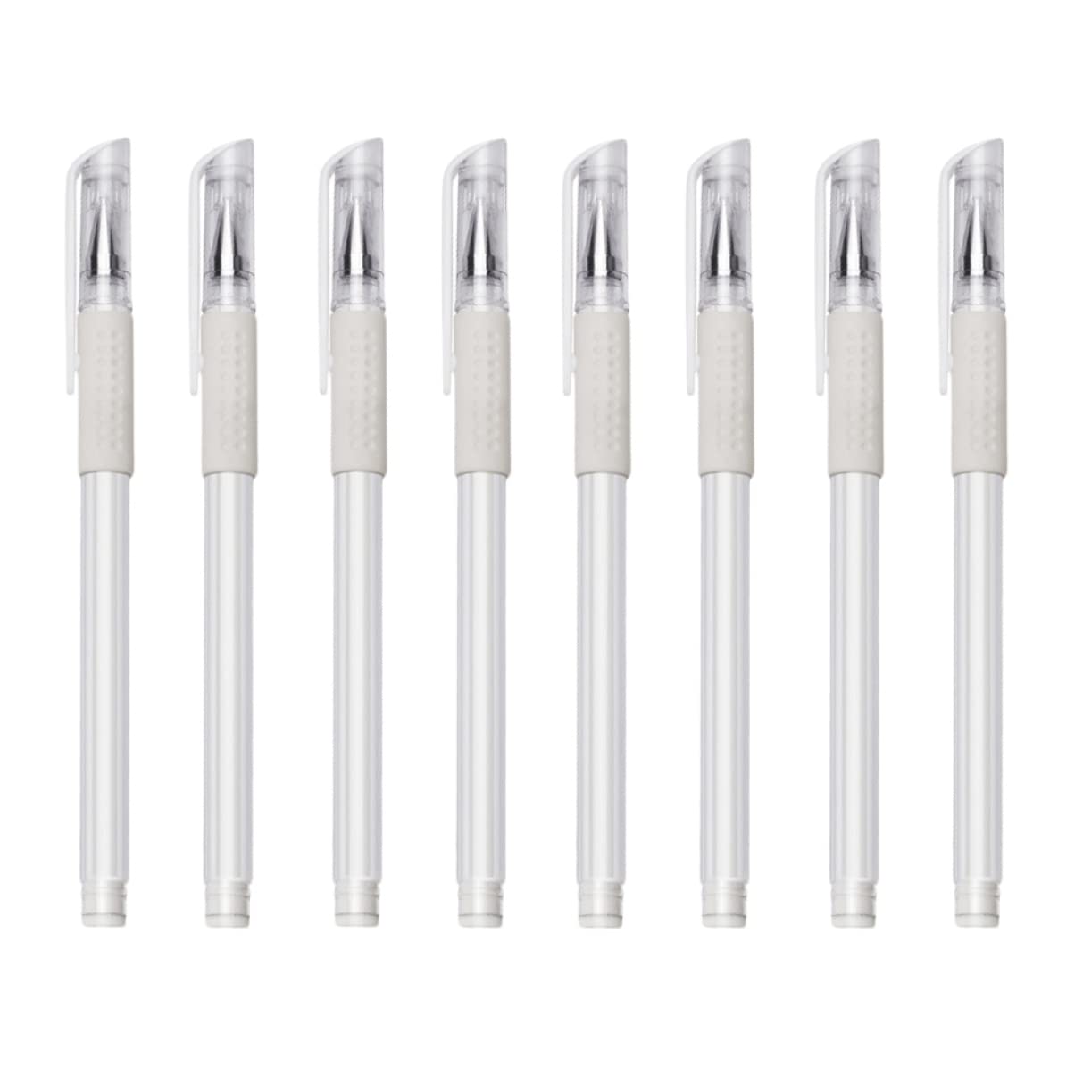 FRCOLOR 8pcs Positioning Pen Pen Microblading Pen Makeup Tool Supplies Temporary Pens Facial Stuff Marking Pen Stickers White Plastic Semi-permanent