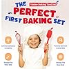 Vinino 11-Piece Kids Baking&Cooking Set – Real Baking Utensils with Cookbooks for Children, Toddler Safe Montessori Kitchen Accessories-Gift for Young Chefs Girls Boys Ages 6+ #4