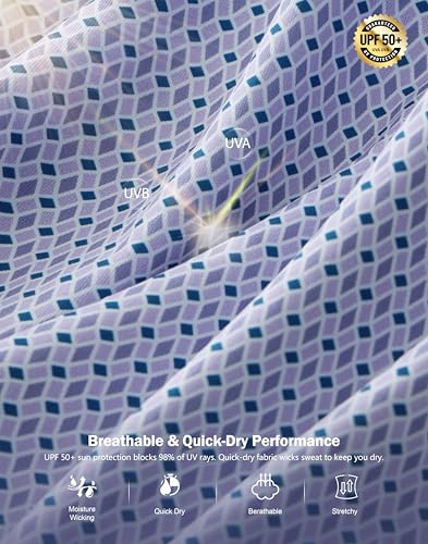 Image of Men's Golf Polo Shirts Dry Fit Performance Moisture Wicking Casual Print Golf Shirts for Men Breathable