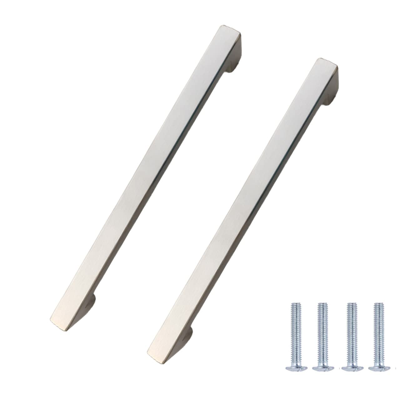 Atom 2 Pack 9.8 inches Steel Pull Handle | Silver Satin Finish | Door Handle | Phs03 (B097RP36DJ) Amazon Price History, Amazon Price Tracker