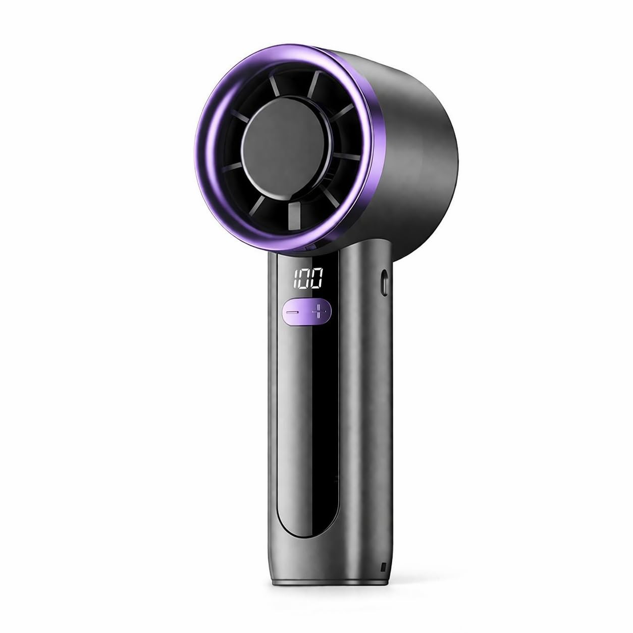 Nexlum 2-in-1 Portable Handheld Fan with Base, Black — image 1