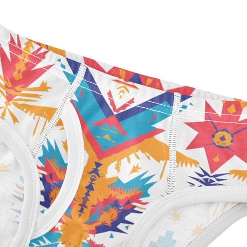 KLL Mexican Fabric Pattern Colorful Little Boys Soft Boxer Briefs Breathable Undies4