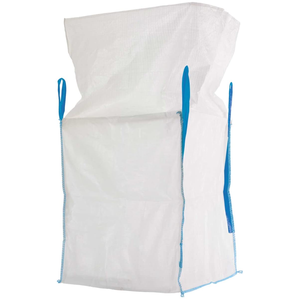 Safetytex Big Bag mit Schürze 90x90x110 cm Schüttgutbehälter (10 Stück) | 1000 kg Tragfähigkeit, robuster Transportsack, für Schüttgüter, Entsorgung, reißfest, langlebig, leicht befüllbar