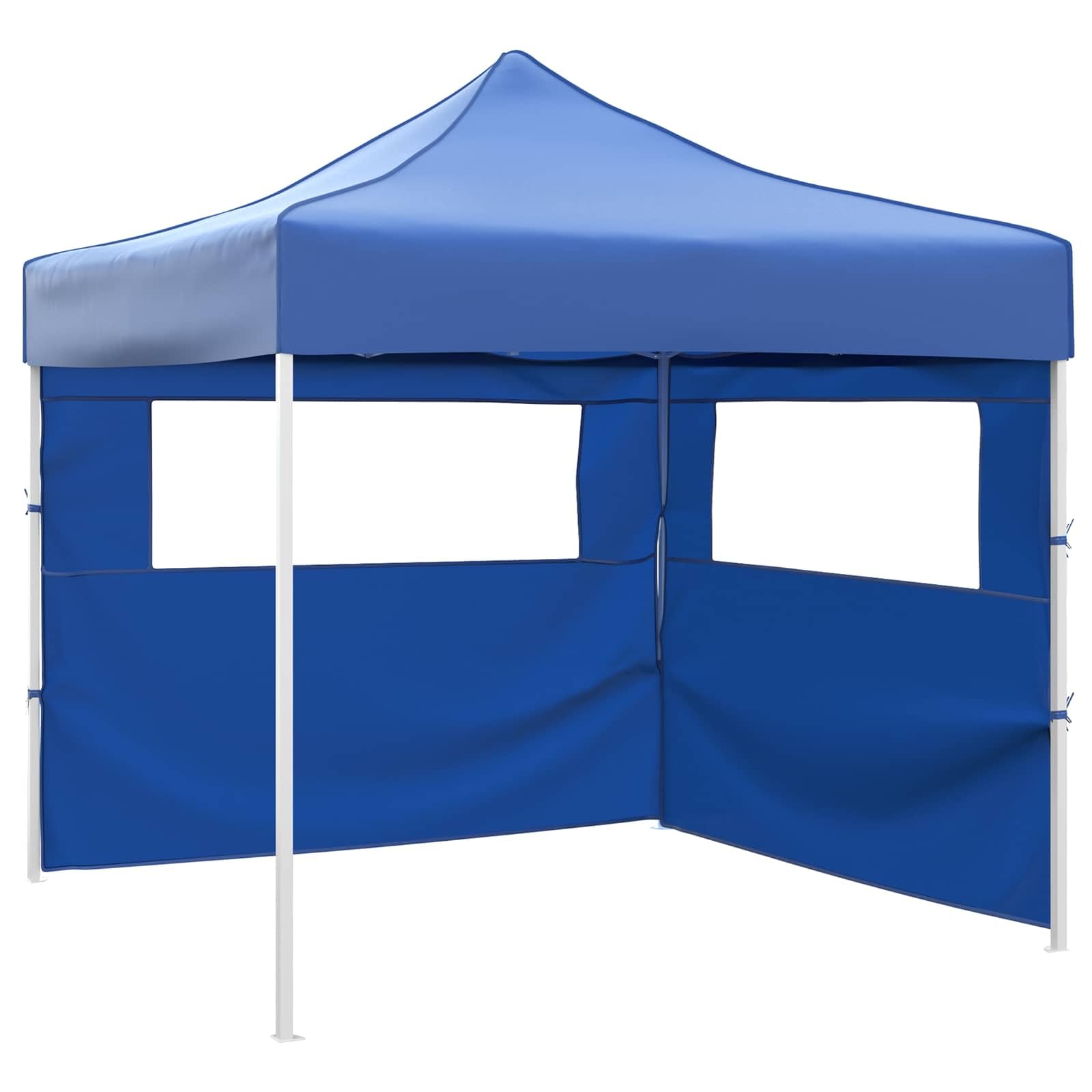 Namiot imprezowy, niebieski, 291 x 291 x 315 cm, tkanina Oxford | Powłoka PCW, 4 linki i 8 śledzi w zestawie, design pop-up, do ogrodu i tarasu