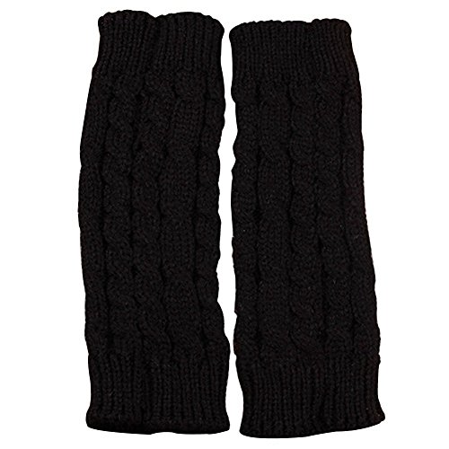 Elegantstunning Fingerless Knitted Gloves With Thumb Hole Women Men Winter Fashion Solid Crochet #TOP3