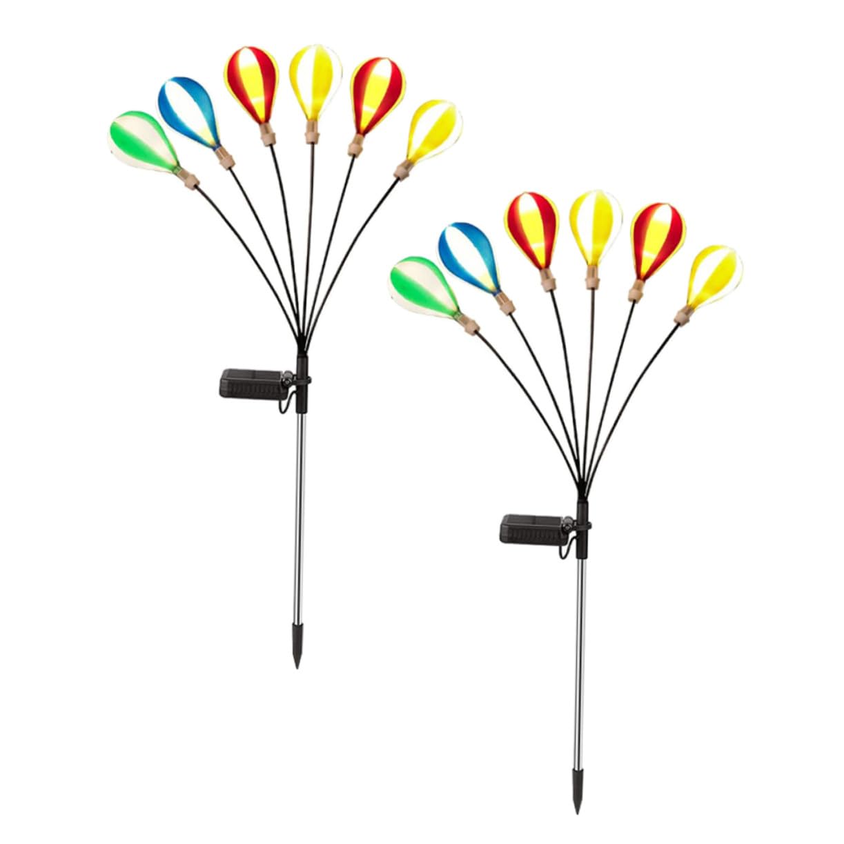 ORFOFE 2 pezzi Lampade a Energia Solare da Giardino Palloncino Illuminazione per Esterni Decorazione Prato e Cortile Facili da Installare Risparmio Energetico e Design Accattivante