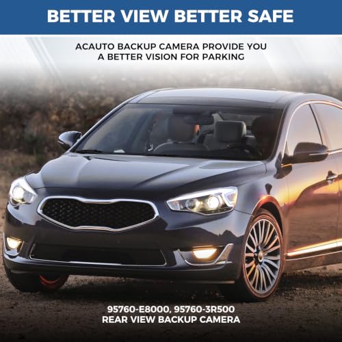 Image of Rearview Backup Camera OE: 95760-E8000 Fit for 2014-2016 Kia Cadenza | Backup Cam Replaces 95760E8000, 95760-3R500, 957603R500