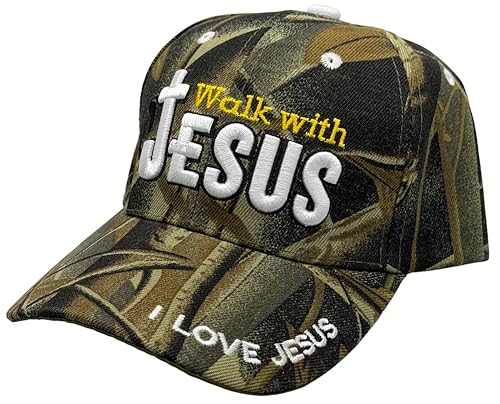 Image of Black Duck Brand Embroidered Walk with Jesus Adjustable Baseball Cap - Multiple Colors Available