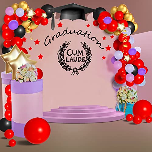18''/12''/10''/5'' Themed Party Balloons,95 Pieces Solid Color Balloons Garland Arch Balloons For Bachelorette Party,Bridal Shower,Wedding,Christmas,Graduation,Baby Shower,Birthday Party (Red) #TOP6