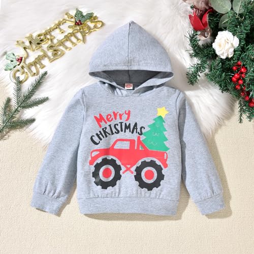 Image of HINTINA Baby Boys Dinosaur Long Sleeve Hoodie Tops Sweatsuit Pants Winter Outfit Set