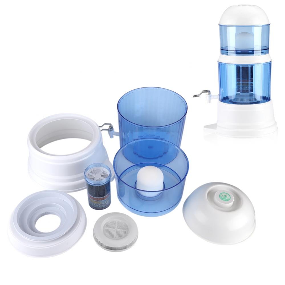 Cocoarm Destilador de Agua Purificador con Filtros para Agua Doméstica Jarra 16L