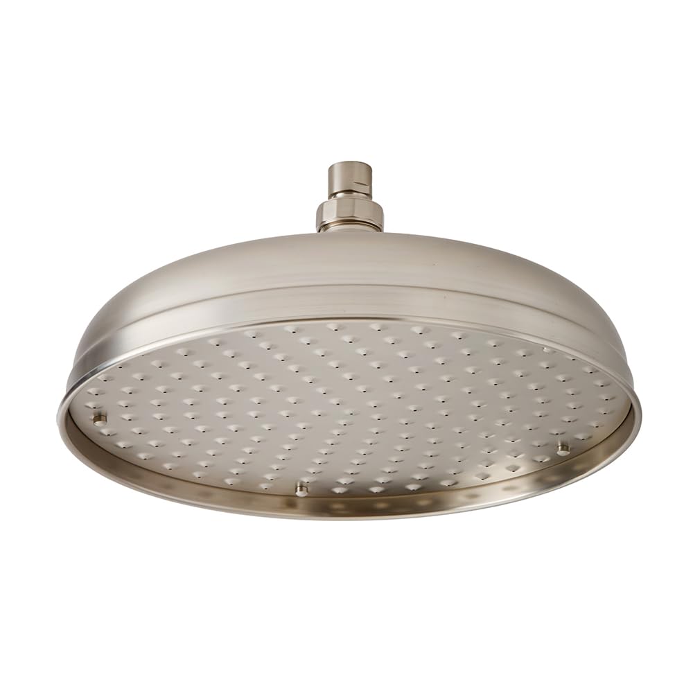 Milano Brushed Nickel Elizabeth 300Mm Round Rainfall Shower Head