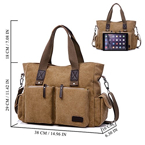 Image of ToLFE Women Top Handle Satchel Handbags Shoulder Bag Messenger Tote Bag Purse Crossbody Bag Travel Work Tote Bag