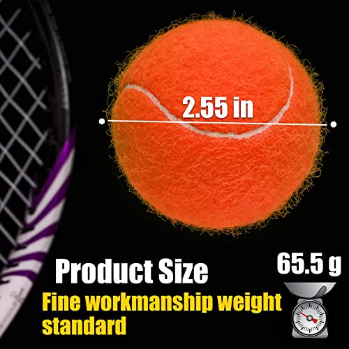 GKK Tennis Balls 12 Pack Durable Pressurized Tennis Balls Yellow Felt Training Tennis Balls High Bounce Practice Tennis Balls for Beginners Dogs - Image 3