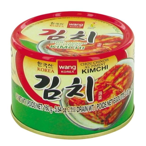 WANG Kimchi en conserve (chou chinois pimenté) 160g (Lot de 12 boîtes)