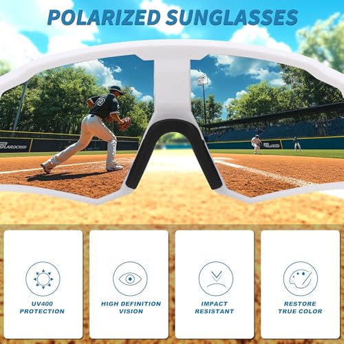 Karsaer Store Karsaer Polarized Cycling Glasses, Multicolor, Large - Image 4