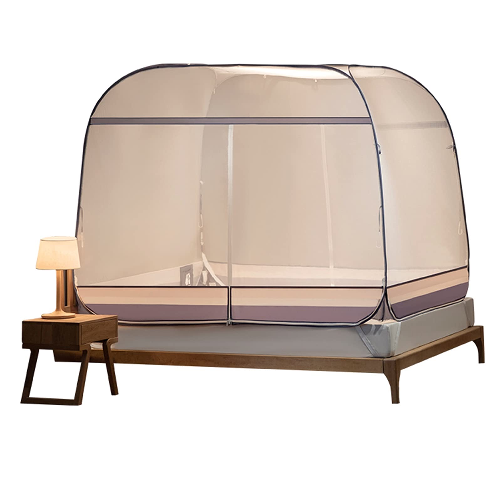 GJMSSMY Pop-up Mosquito Net Outdoor Mosquito Net Tent, Foldable Pop-up Mosquito Net, Indoor Fall-proof Mosquito Net (Size : 2x2.18x1.7m)