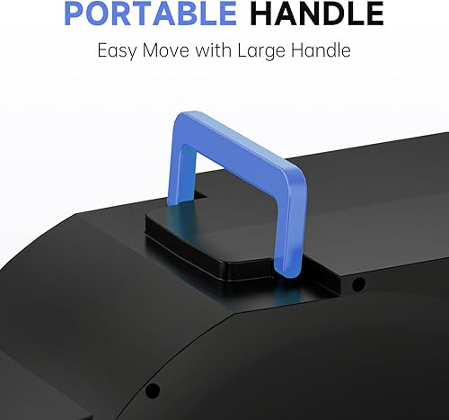 Miniatura 6 de GARDENJOY Carrete de manguera de jardín retráctil, manguera de jardín resistente de 100 pies x 12 pulgada con soporte giratorio de 180 , boquilla