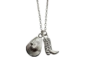 Cowboy Boot Necklace for Men