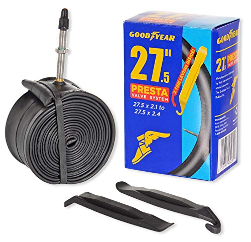 Goodyear 48mm Presta Valve Bicycle Tube, 27.5 x 2.1-2.4