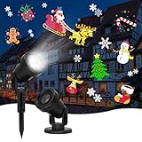 クリスマス プロジェクターライト 投影ランプ イルミネーション プロジェクションライト LED投光器 防水 室内 屋外 16枚フィルム 雰囲気作り クリスマス ハロウィーン パーティー 誕生日 新年 バレンタインデー プレゼント