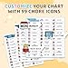 2 in 1 Upgraded Slider Gingerbread Chore Chart for Kids, Magnetic Kids Chore Chart for 2 Kids, Dry Erase Morning/Bedtime Routine Chart for Kids Toddlers Teens Adult, Visual Schedule for Kid