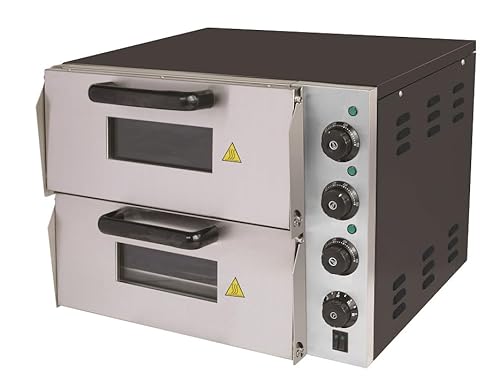 Pizza Oven 16'' Single Twin Deck Commercial Baking Oven Fire Stone Electric