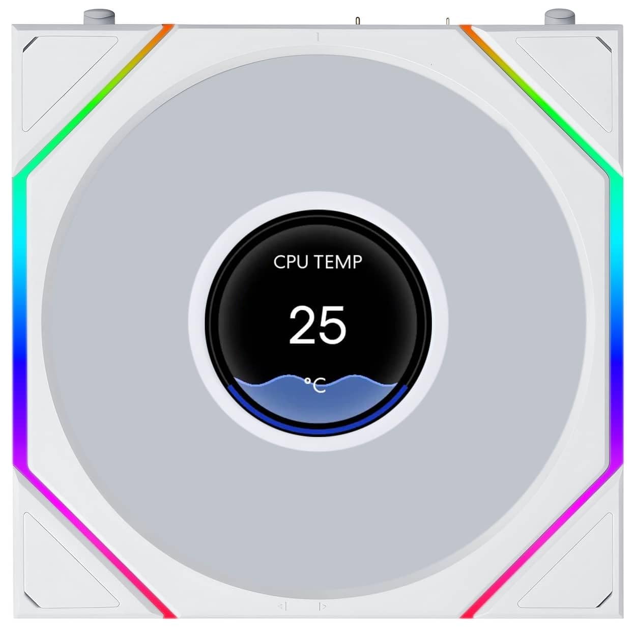 120mm Lian Li Uni Fan TL LCD FLEX ARGB, White (G99.12TLLCD1F3W.00)
