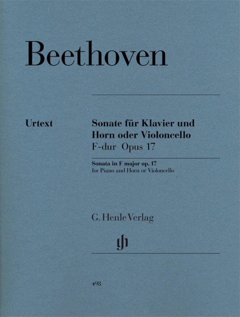 Sonata F major for Piano and Horn (or Violoncello) op. 17 op. 17 piano and horn (cello)