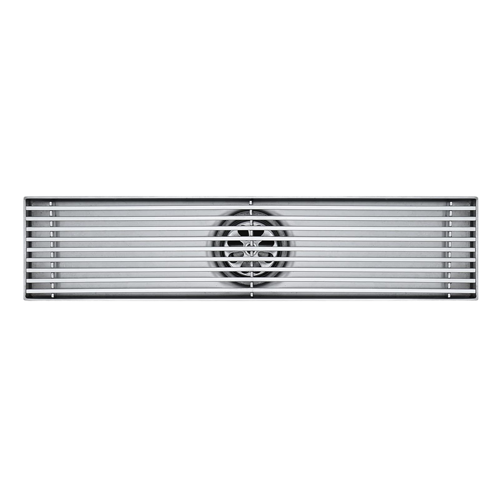 Scarico doccia lineare 30 cm, Scarico a pavimento per doccia in acciaio inossidabile 304, Scarico a pavimento rettangolare, Scarico per doccia con coperchio rimovibile, Filtro per capelli,Brushed