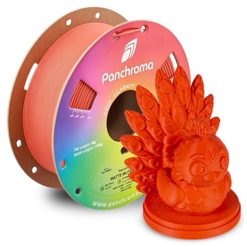 Image of Polymaker Panchroma Matte PLA Filament, Muted Red 1.75mm 1kg 3D Printing Filament, Formerly Polyterra Matte, Fits Most FDM 3D Printers, 1kg Spool (2.2lbs)