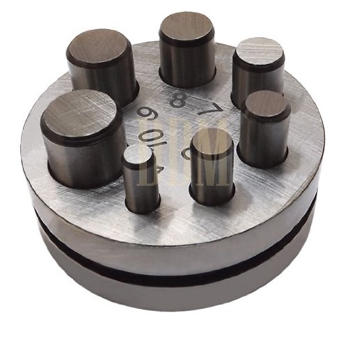 Disc cutter métal ronde avec 7 emporte-pièces de 1/4 à 5/8 pouce pour la découpe de bijoux