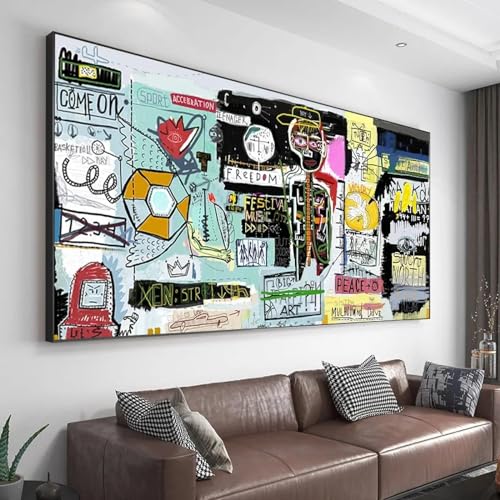 Tableau abstrait graffiti LSYALUCK | Rompez la monotonie de vos murs blancs - Toile 30x60