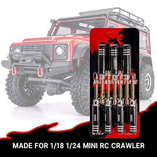 INJORA Short Handle Hex Screwdriver Nut Driver Tool Kit for 1/18 1/24 RC Mini Crawler Car TRX4M SCX24 FCX24,7PCS