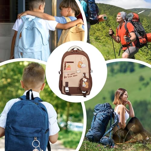 Sac à dos capybara léger fini le mal de dos pour l'école des filles