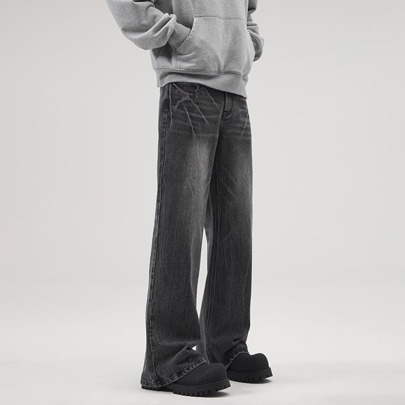 Men's Denim Pants Summer Striped Straight Japanese Jeans2